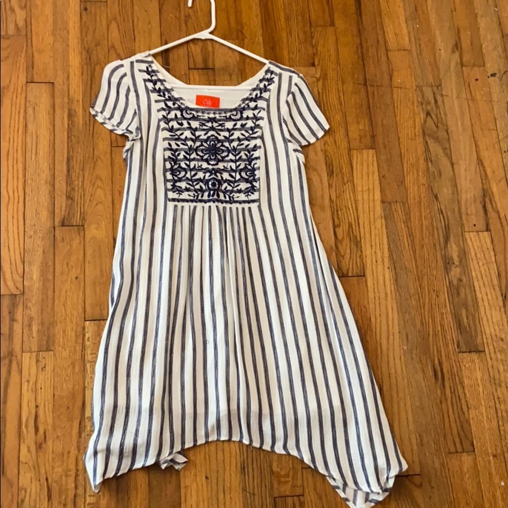 Chelsea and Violet Blue and White dress